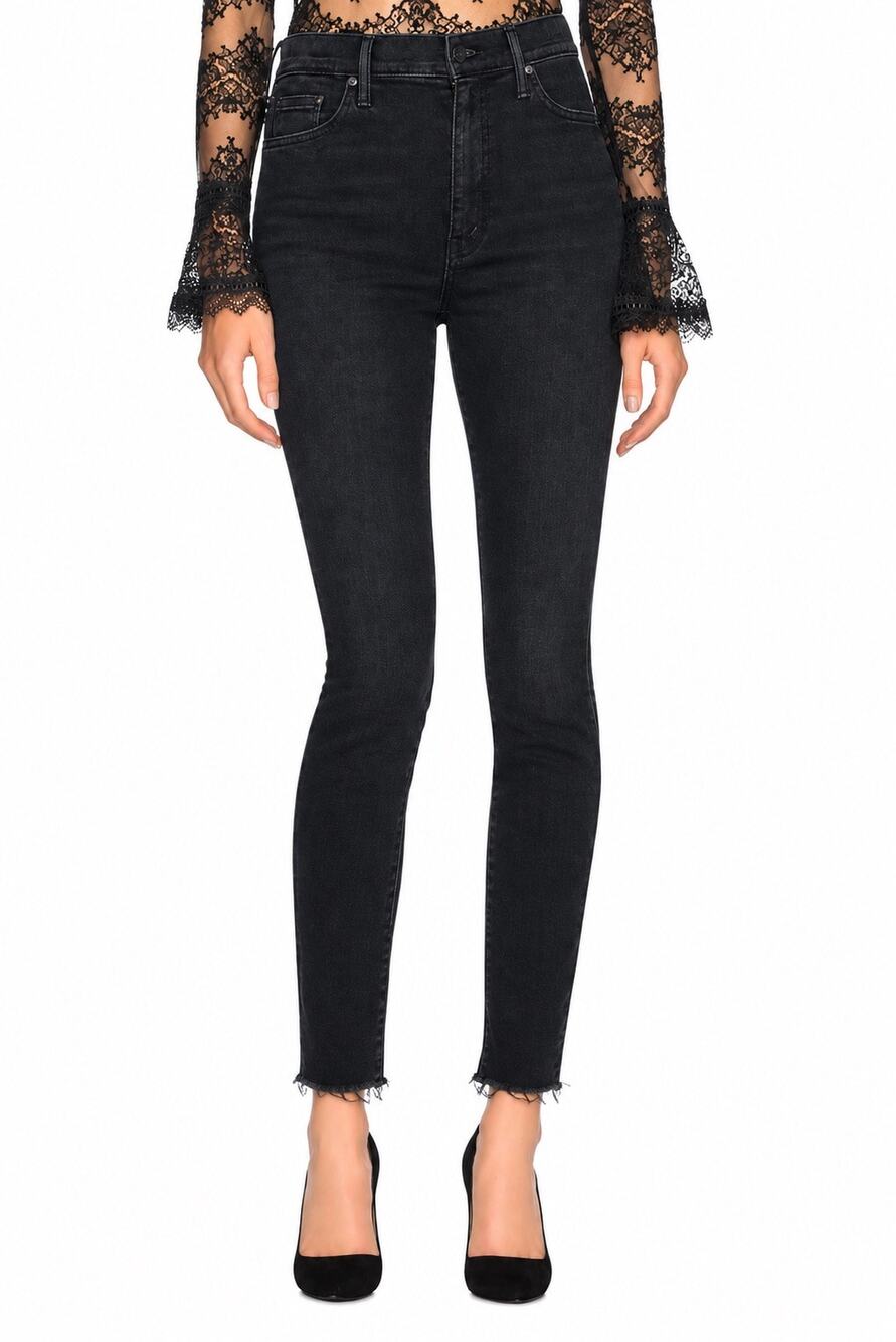 Mother The Super Swooner Jeans in Storm Clouds Size 28 High Rise Skinny